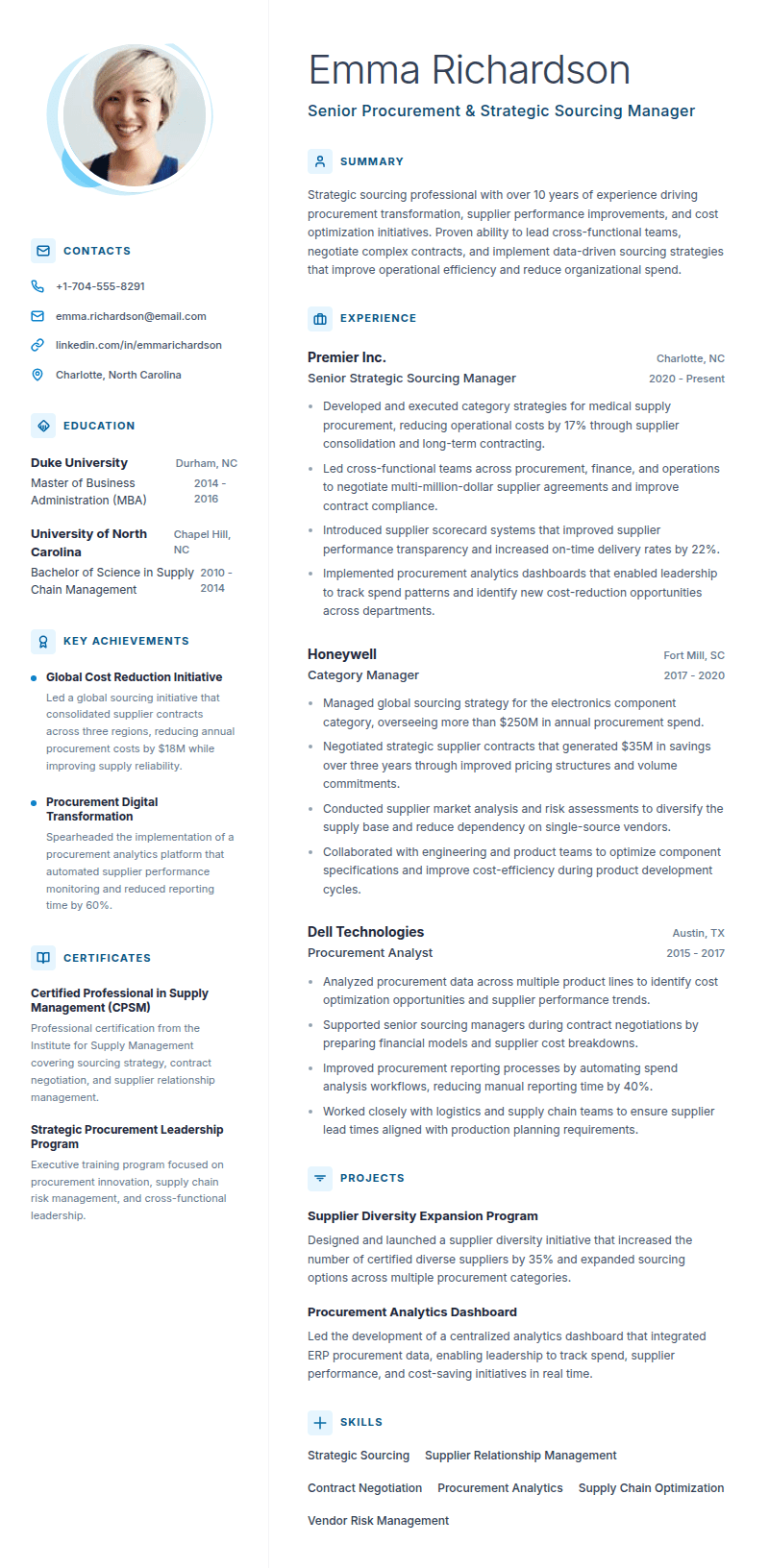 Photo Sidebar with Abstract Shapes